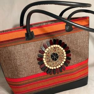 Handcrafted African shoulder bag